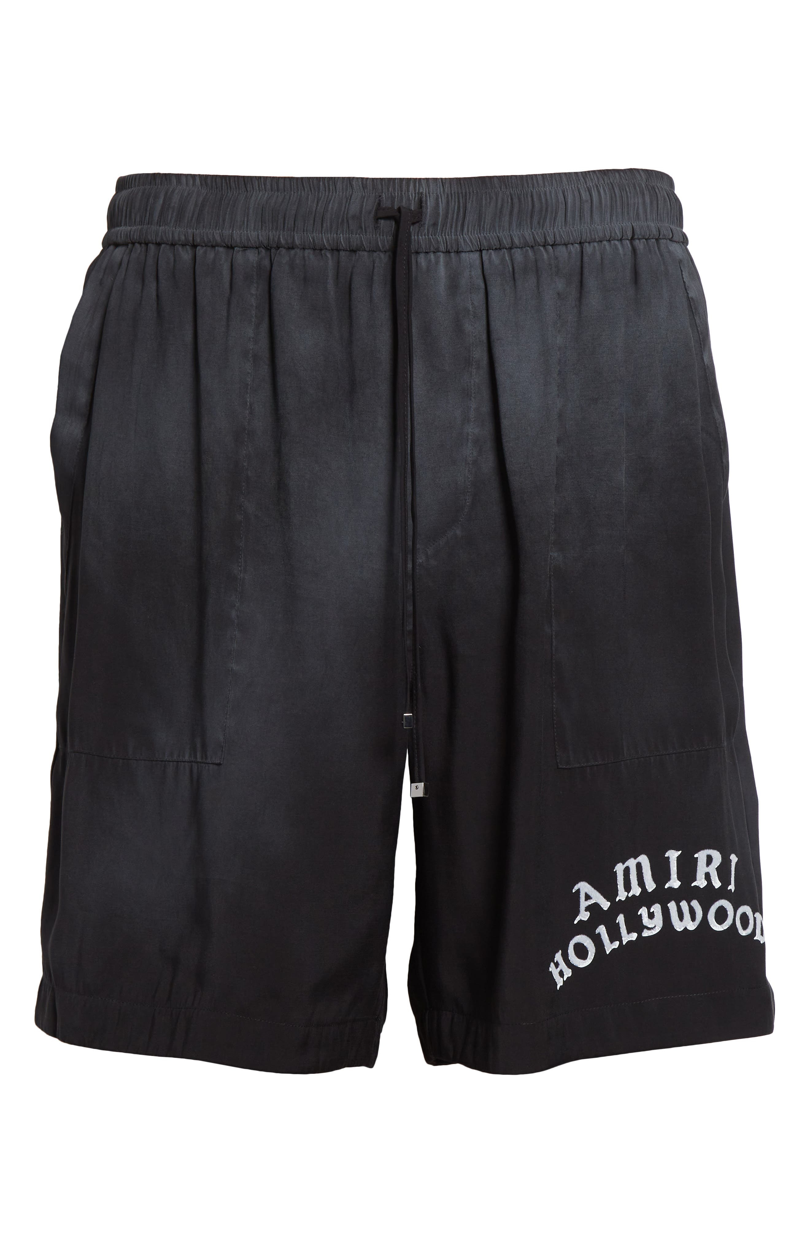 AMIRI Hollywood Silk Shorts in Black at Nordstrom - 6