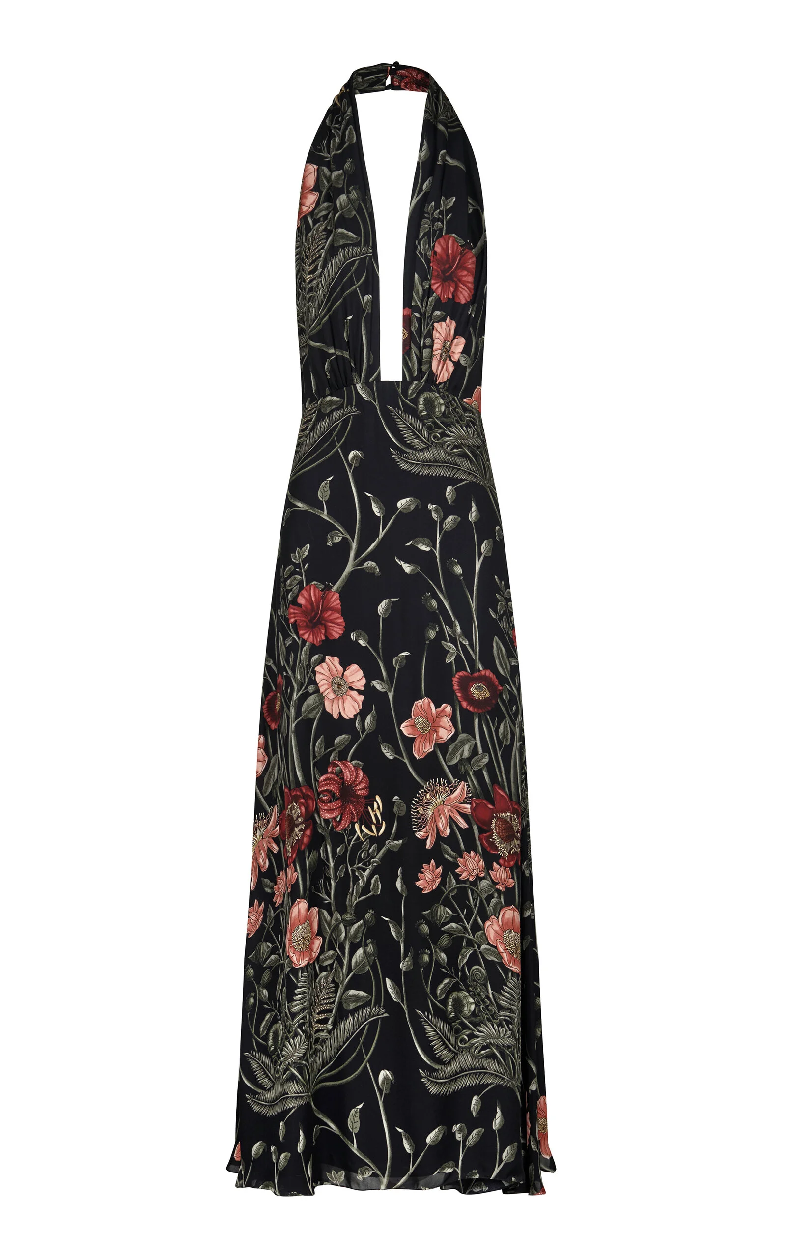 New Destiny Silk Maxi Dress black - 1