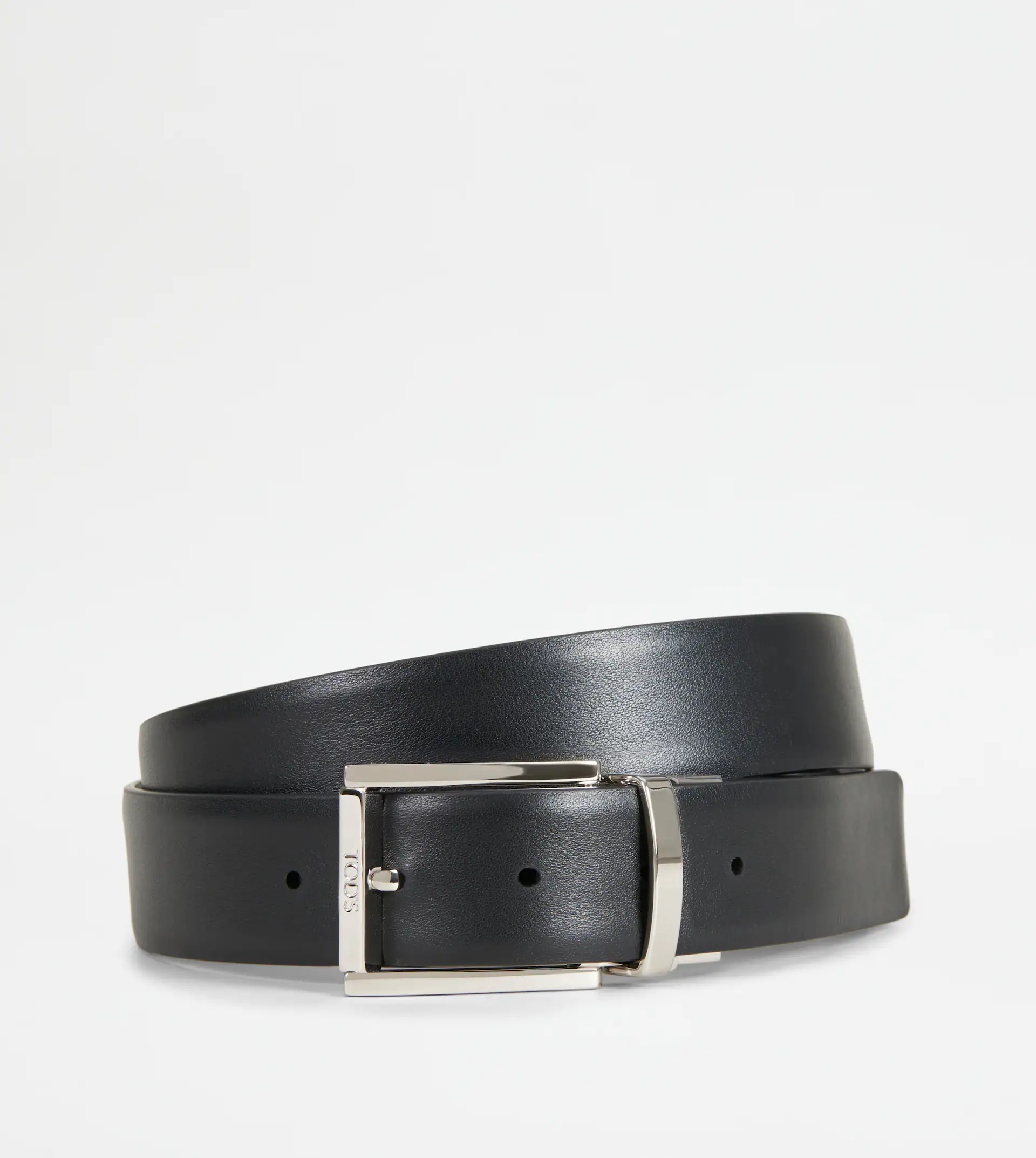 REVERSIBLE BELT IN LEATHER - BLACK - 3