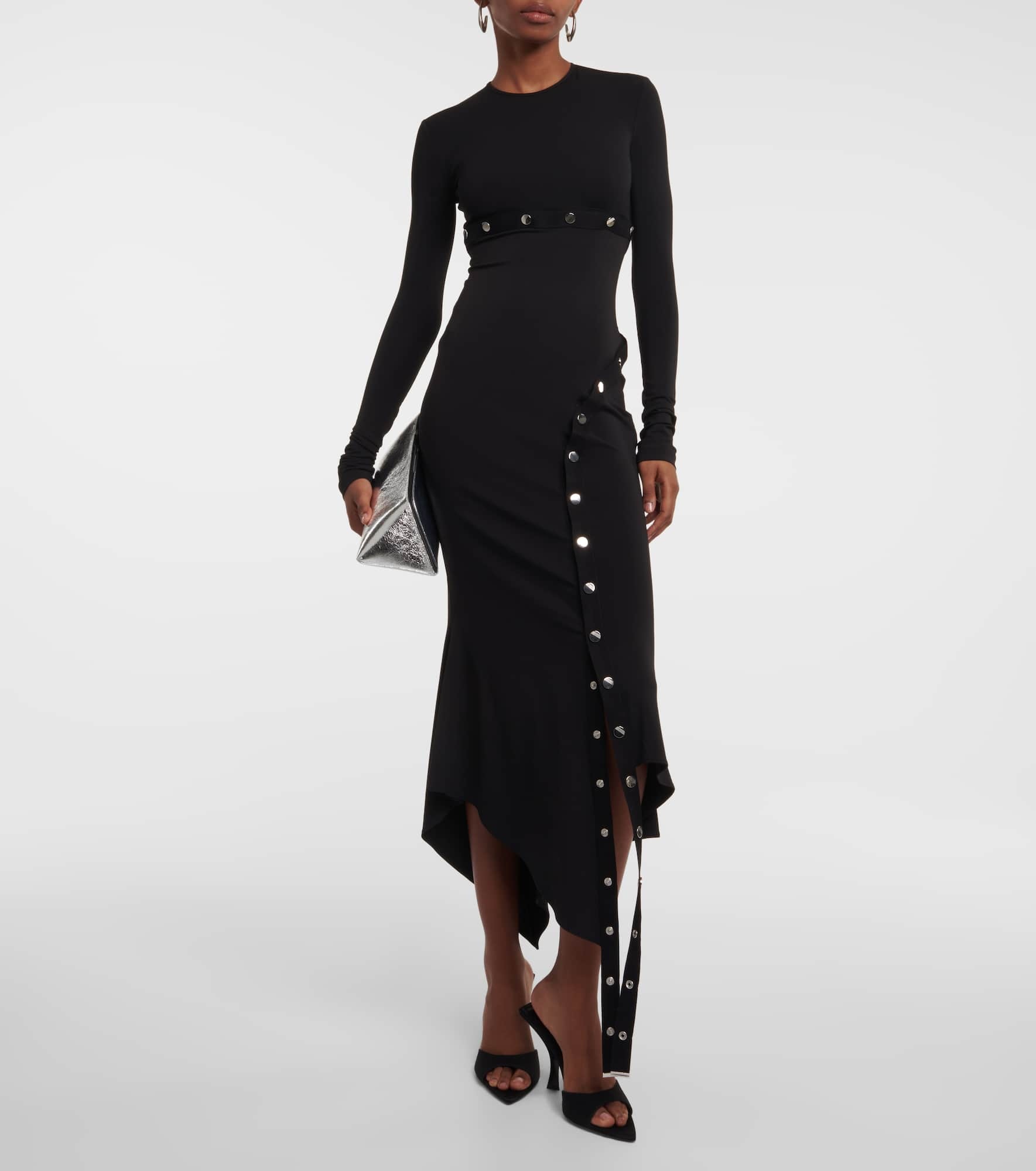 Asymmetric midi dress - 2