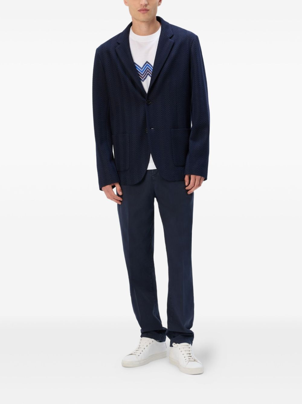 herringbone blazer - 2