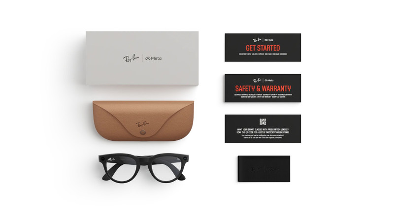 Ray-Ban Meta Headliner (Gen 2) Matte Black Clear Lenses 5