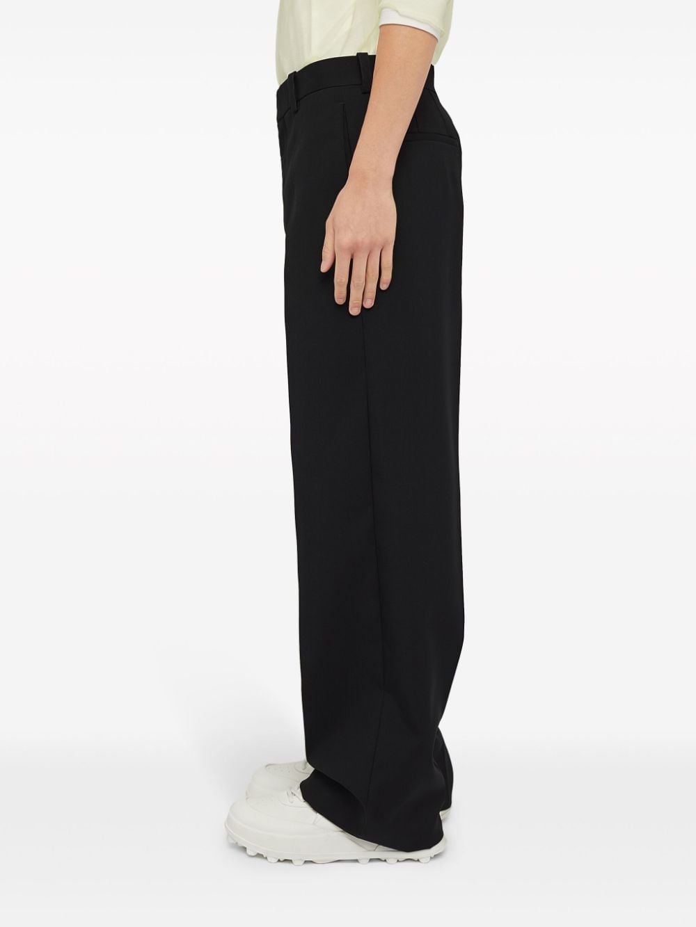 pressed-crease wool trousers - 4