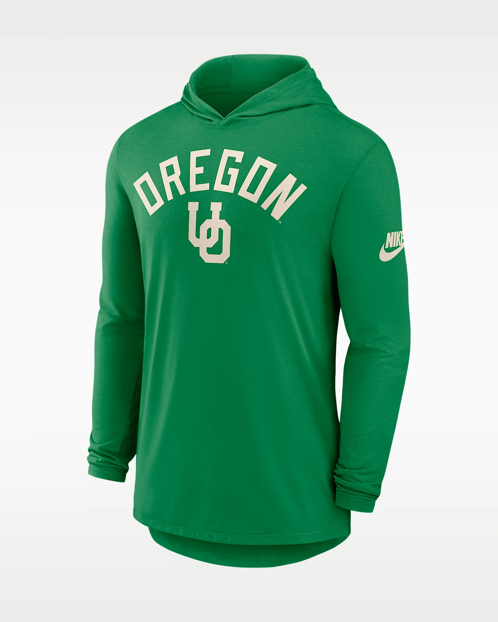 Oregon Legacy Arch Men's Nike Dri-FIT College Long-Sleeve Hooded T-Shirt - 1