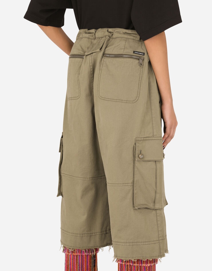 Gabardine cargo pants with cargo pockets - 5