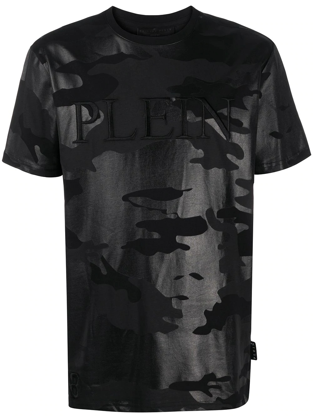 camouflage-print embroidered T-Shirt - 1