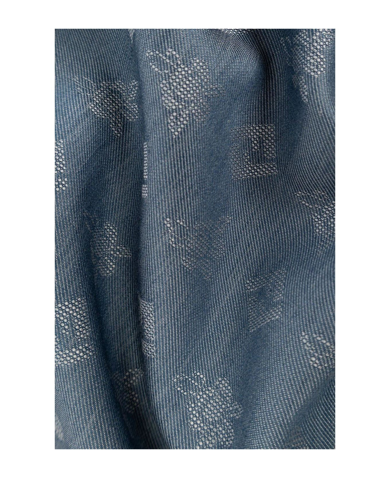 Ff Jacquard Frayed-edge Scarf - 3