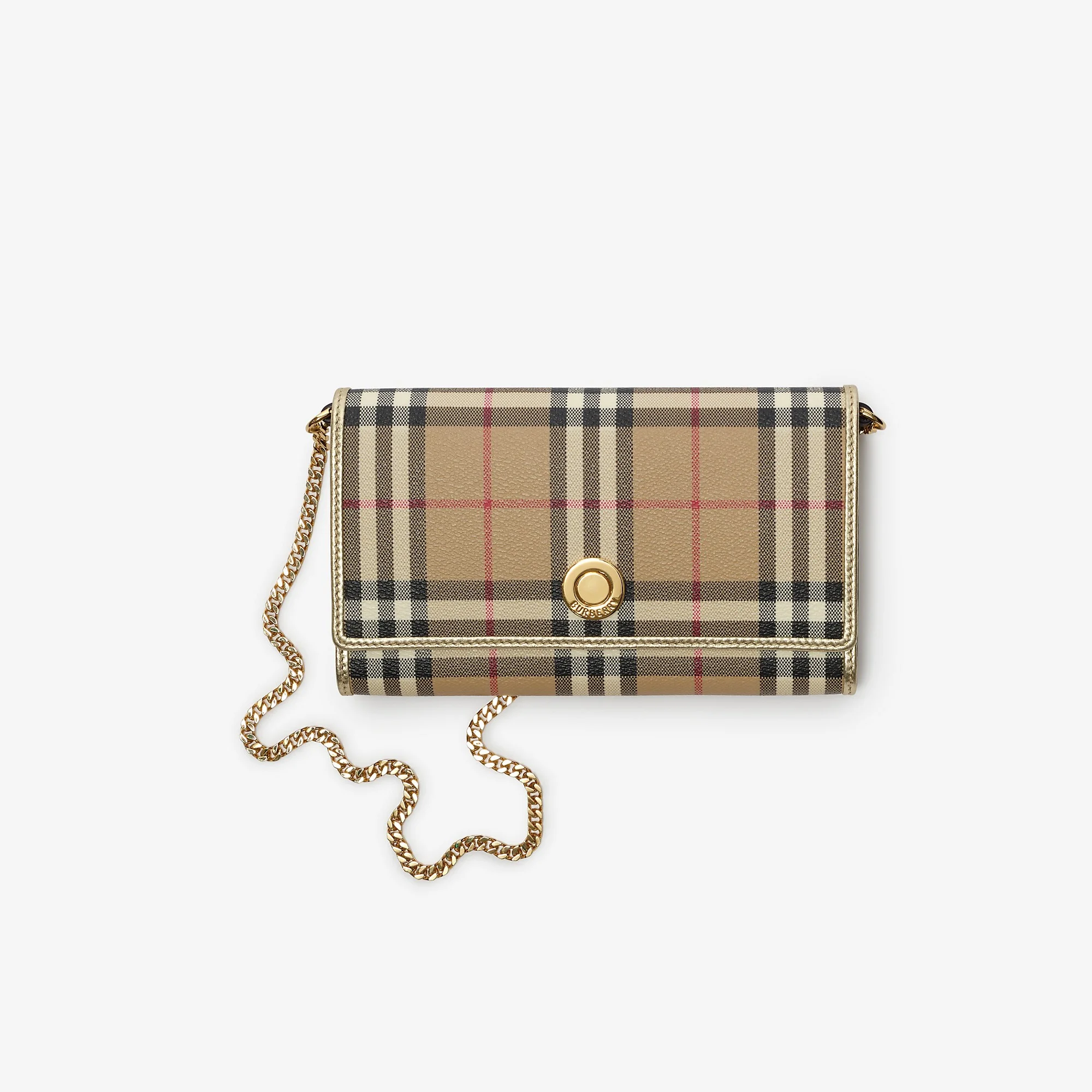 Check Chain Strap Wallet - 1