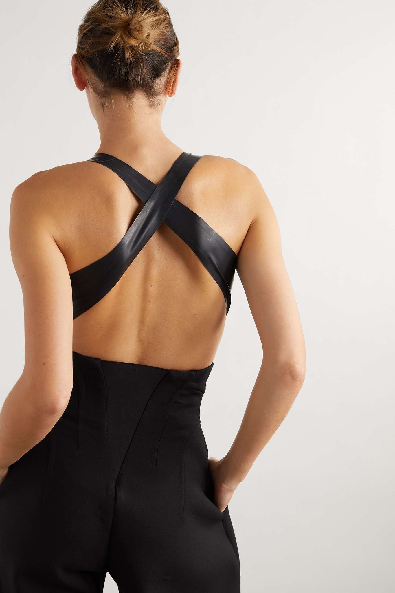 Cutout latex bodysuit - 3