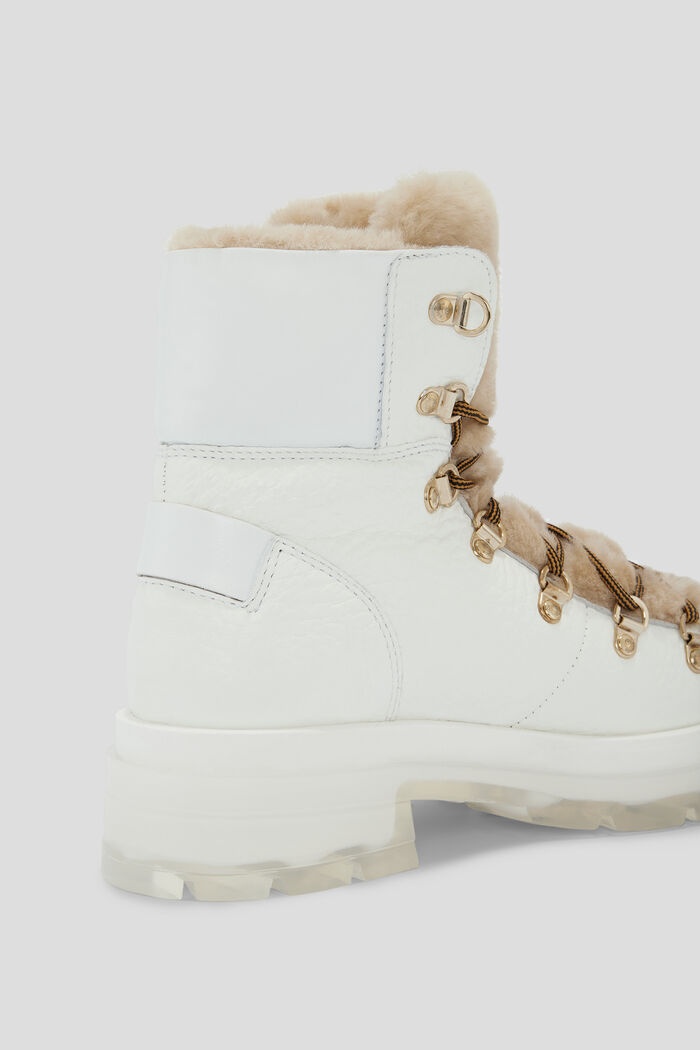 Swansea Lambskin ankle boots in White - 7
