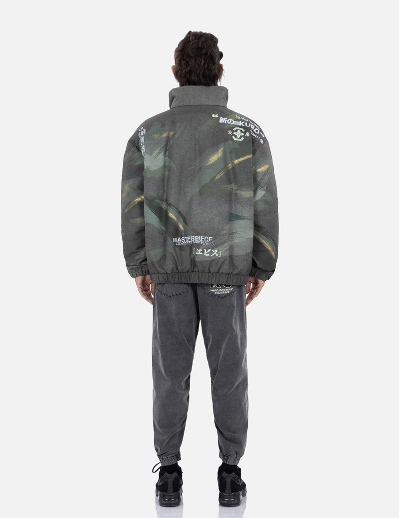 Brush Camouflage Print Padded Jacket 6