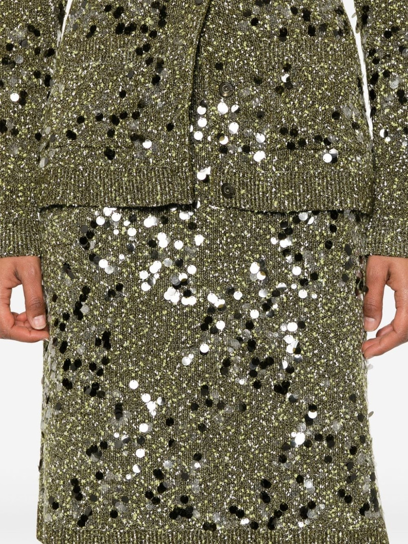 sequin-embellished mini skirt 5