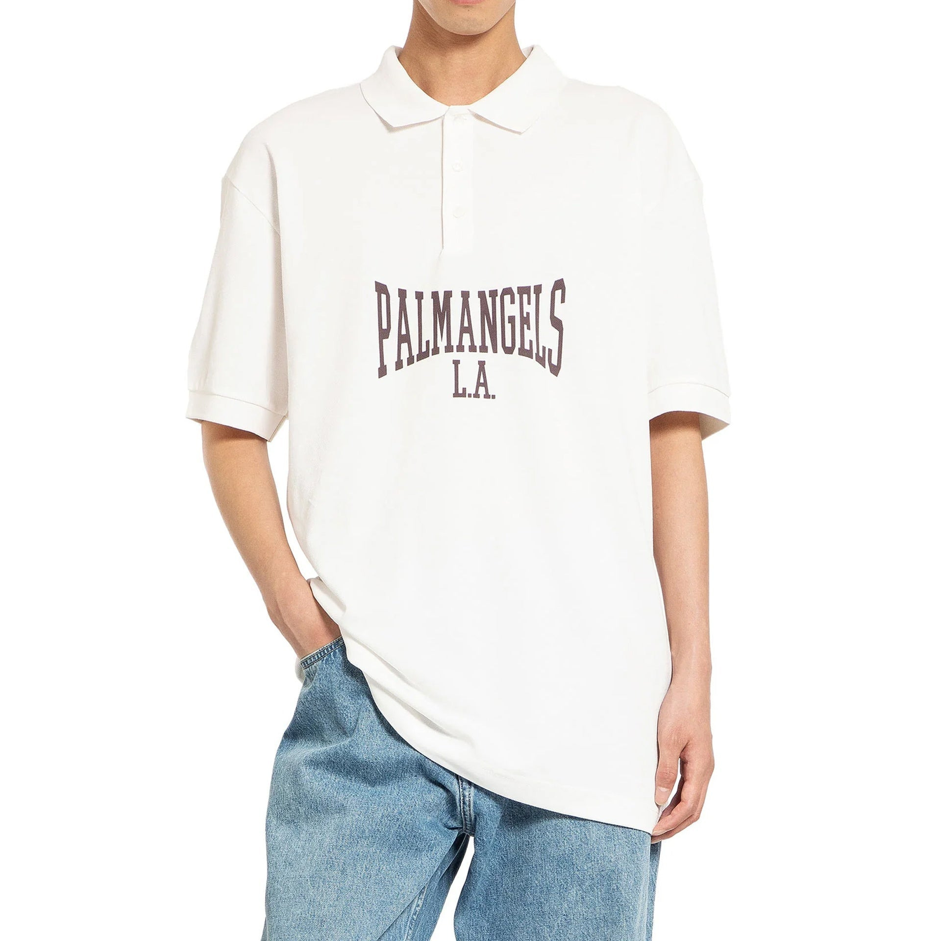 Palm Angels College Logo Polo Men - 2