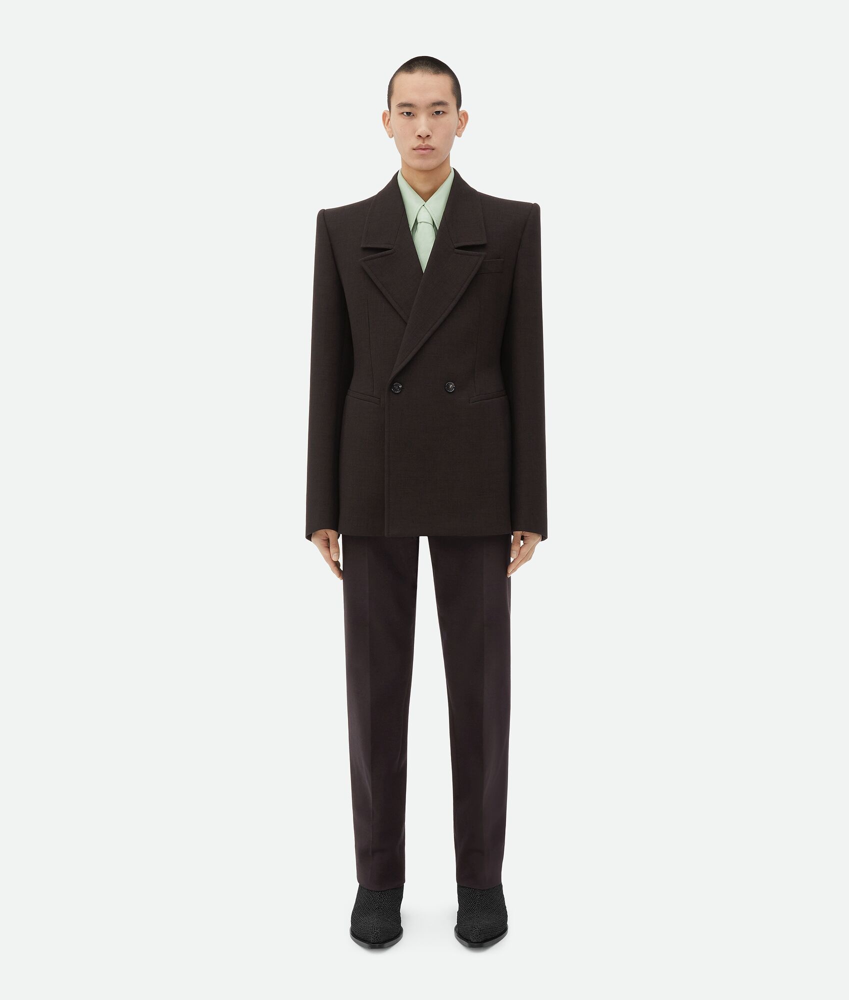 Structured Cotton Melange Jacket - 1