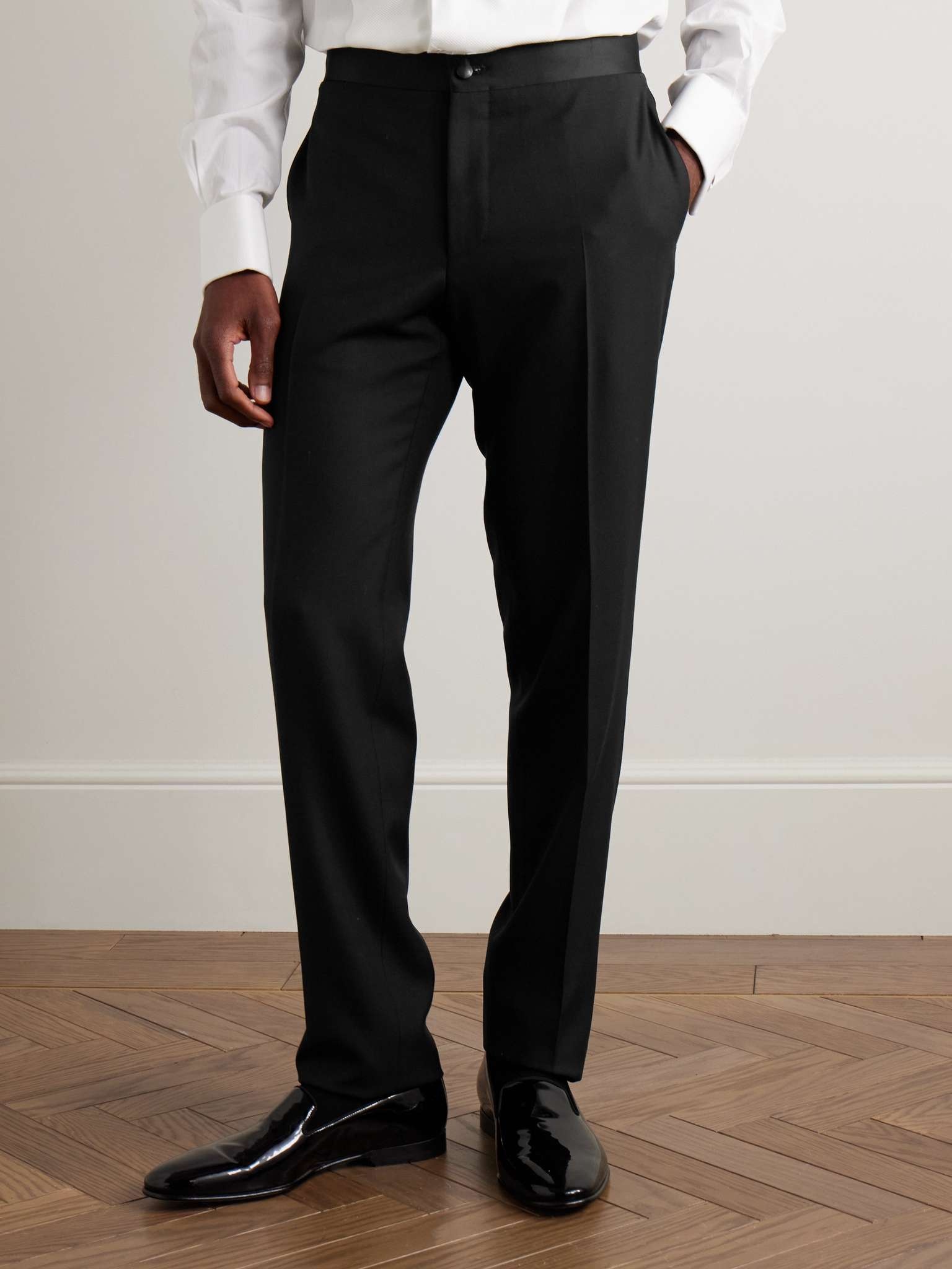 Slim-Fit Satin-Trimmed Wool Tuxedo Trousers - 4