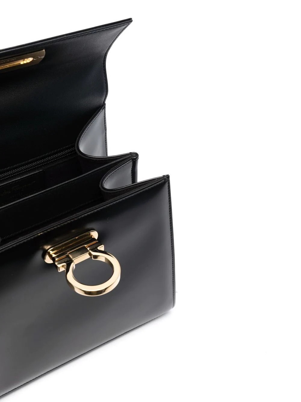 Gancini flip-lock leather bag - 5