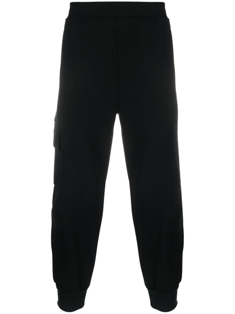elasticated-waistband track pants 1