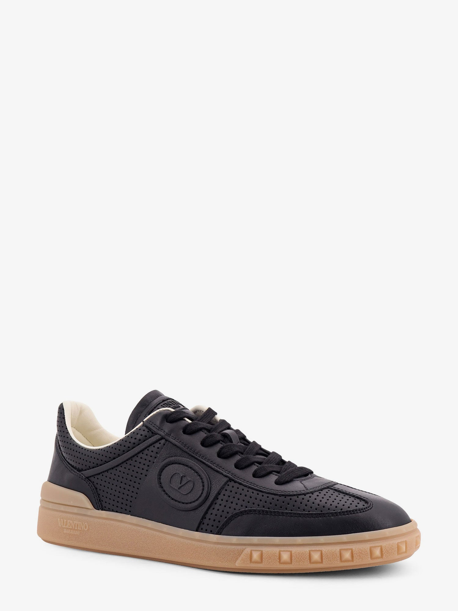 VALENTINO GARAVANI UPVILLAGE LOW-TOP LEATHER SNEAKERS - 3