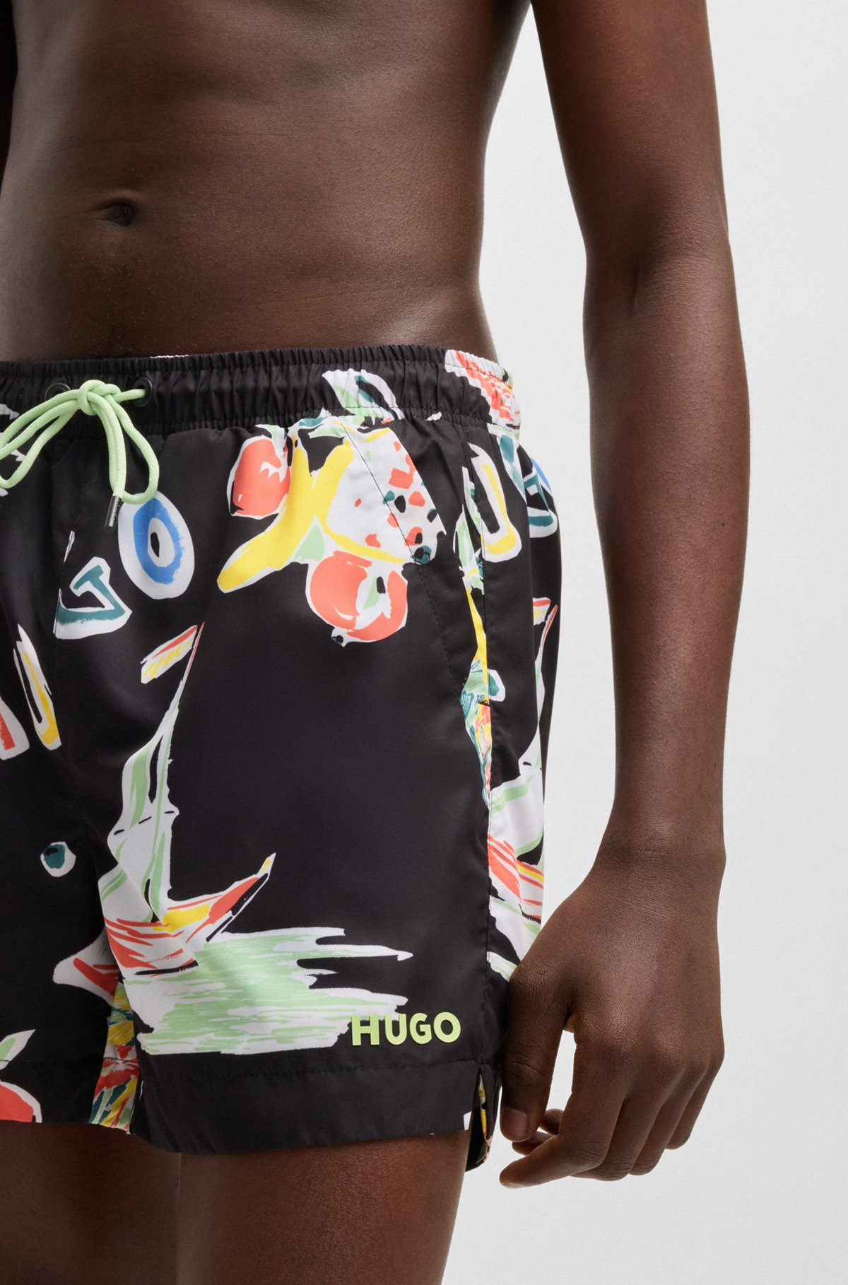 FULLY LINED SWIM SHORTS WITH SEASONAL PRINT - 3