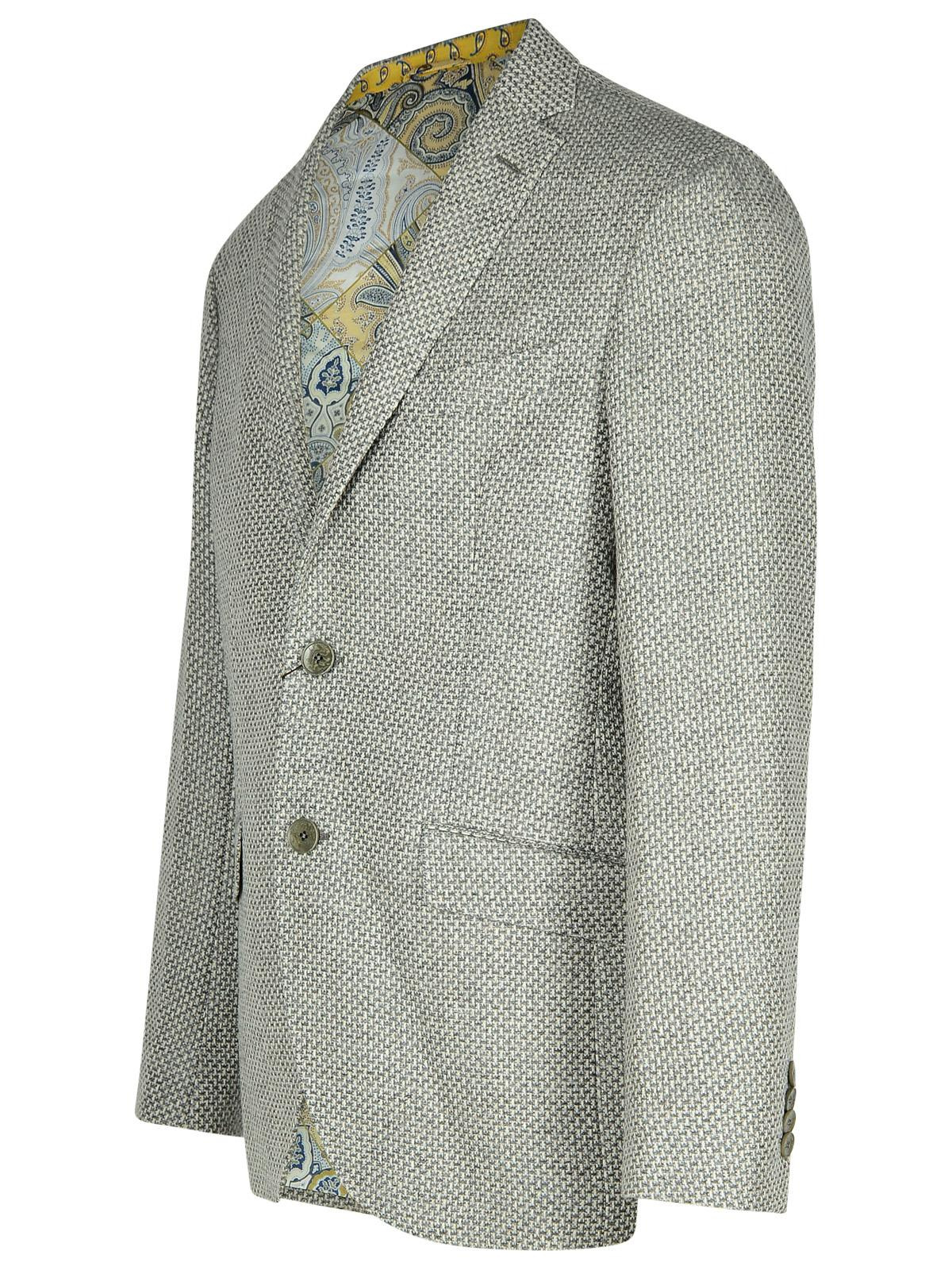 Etro 'Roma' Grey Wool Blend Blazer Men - 2