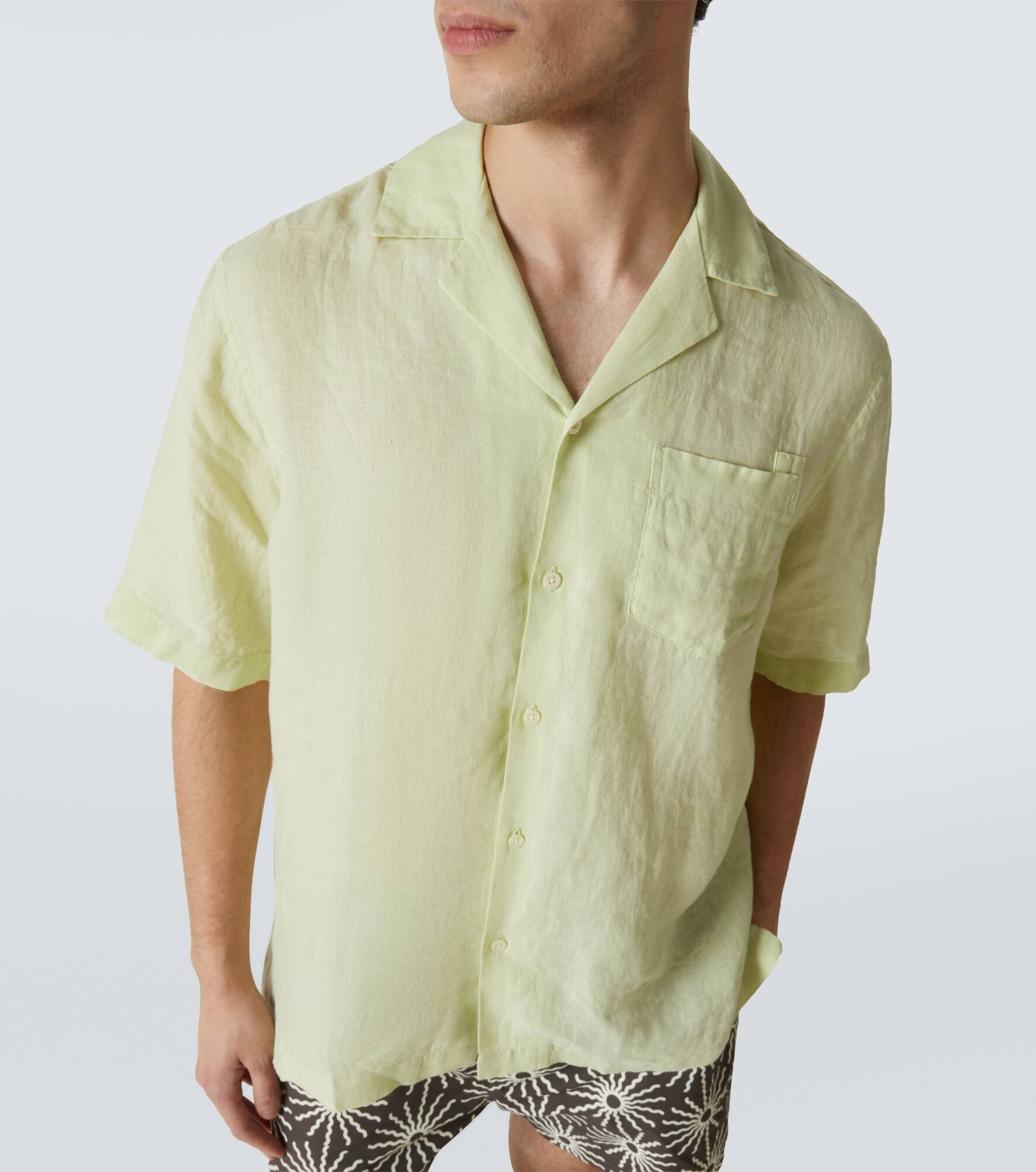 Angelo linen bowling shirt - 5
