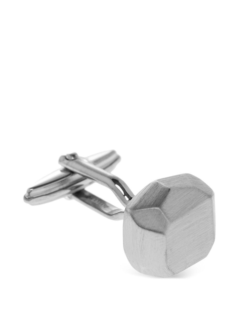 Lanvin palladium-plated faceted cufflinks outlook