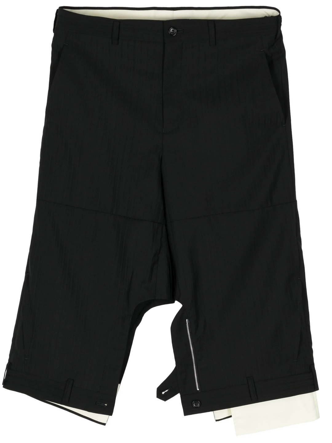 Waist-Hem Stripe Shorts - 1