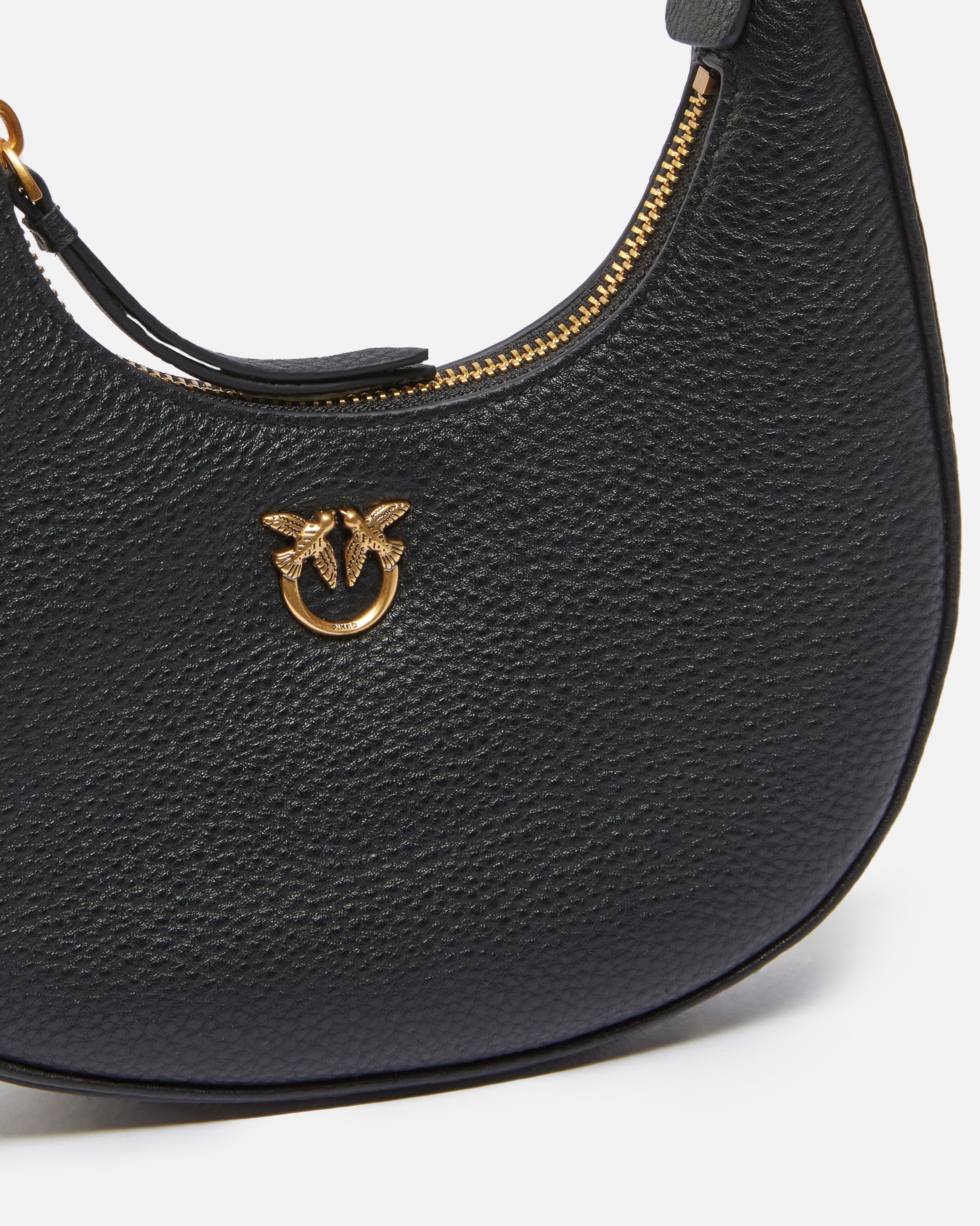 BRIOCHE BAG ROUNDED LEATHER SHOULDER BAG - 3