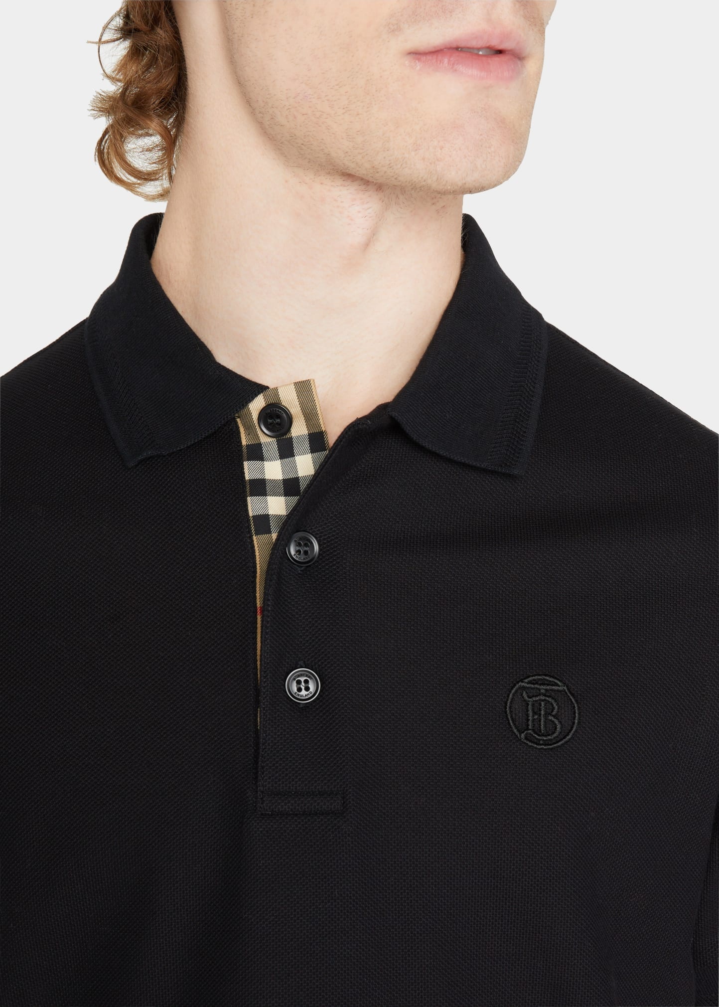 Burberry Men's Eddie TB-Logo Polo Shirt | bergdorfgoodman