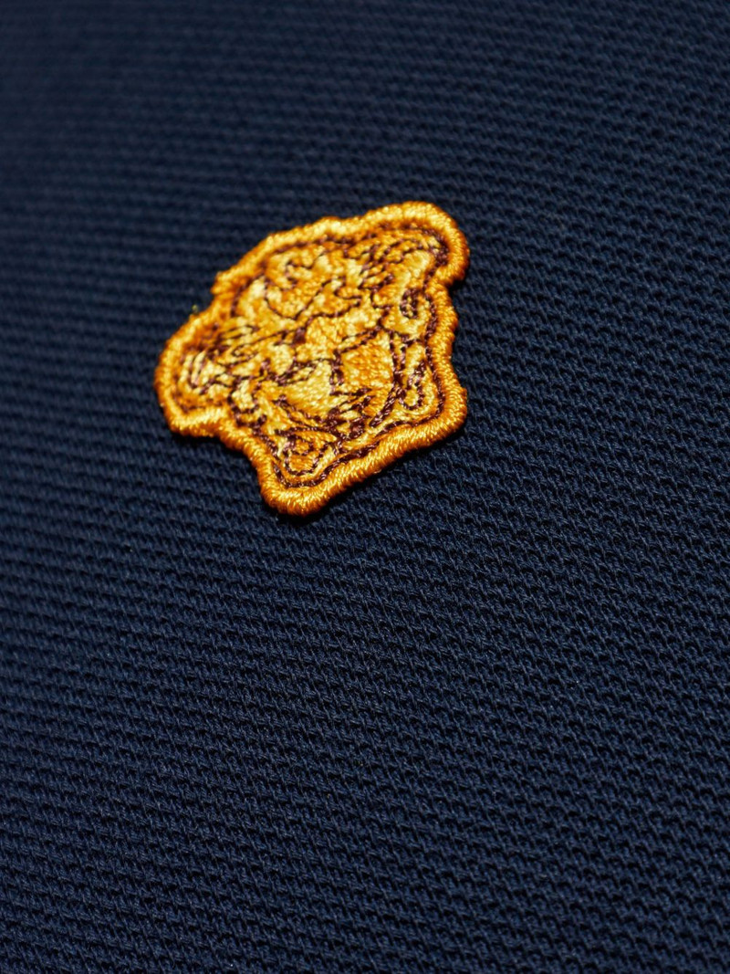 Medusa Head-appliqué polo shirt 5