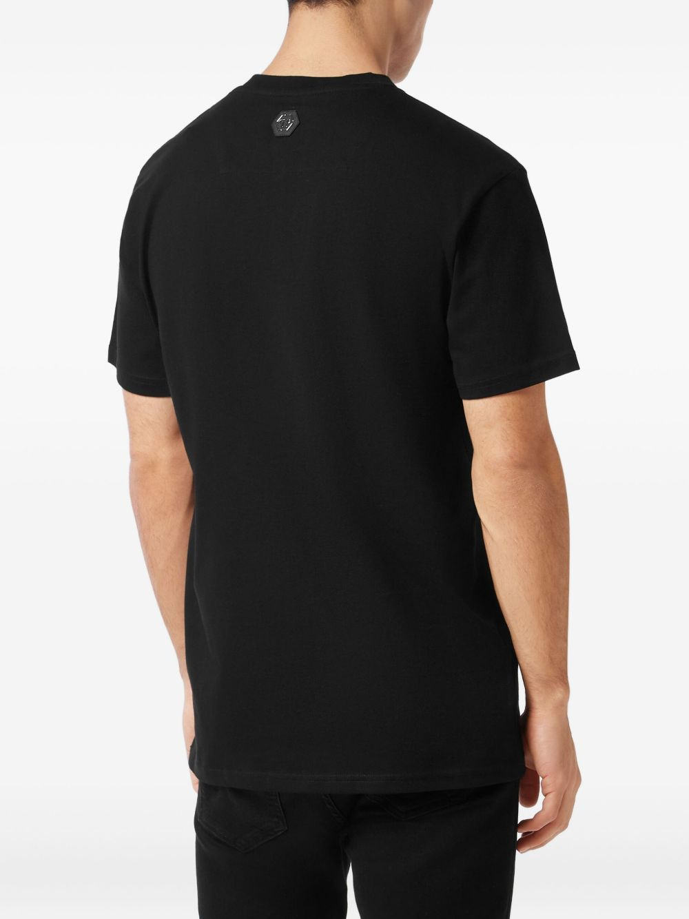 crystal-embellish cotton T-shirt - 3