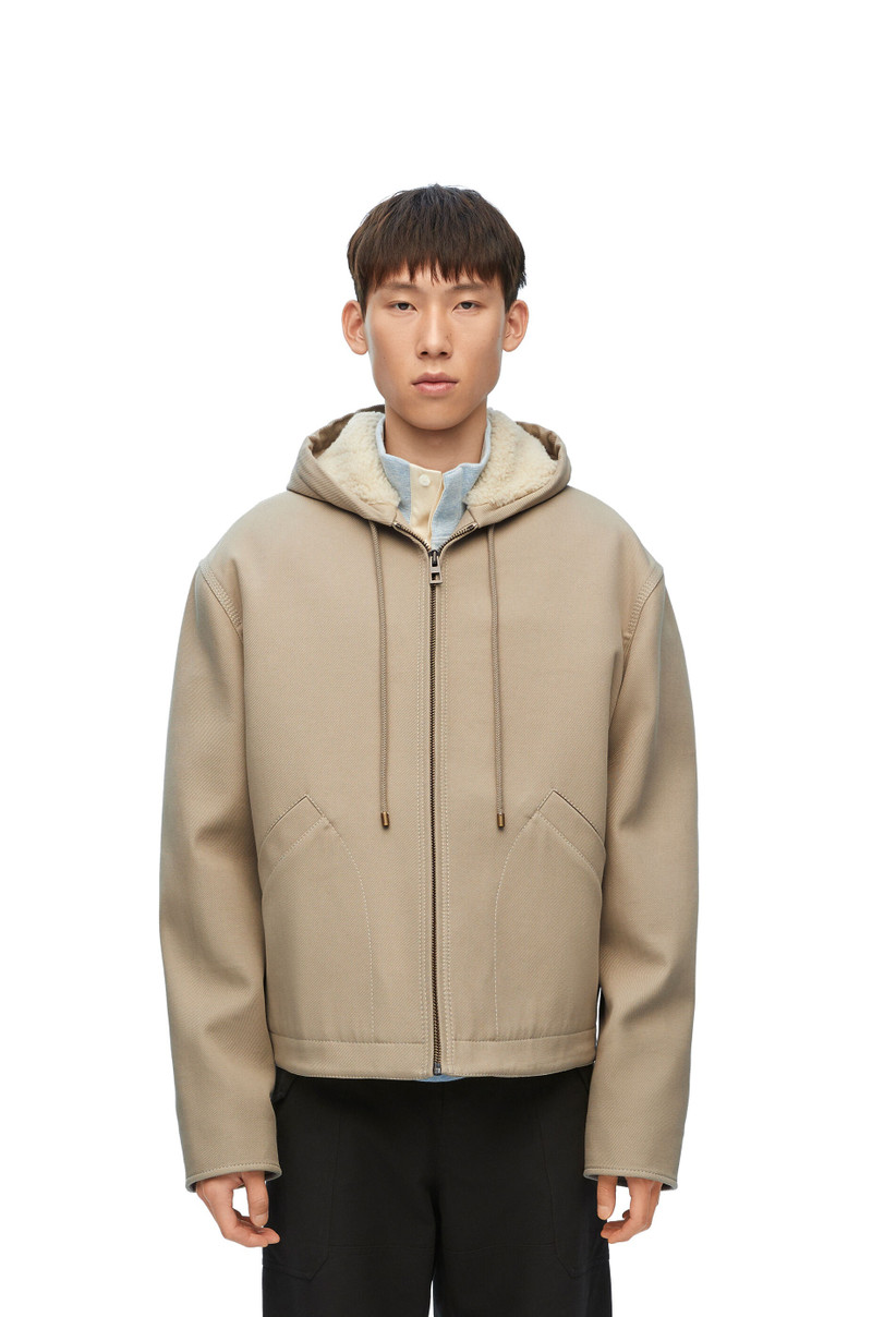 Hooded jacket in cotton 3