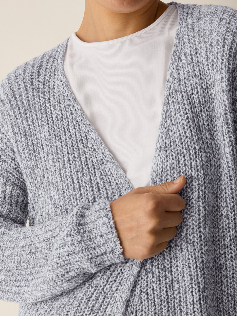 Peruvian Cotton Cloud Twist Cardigan 5