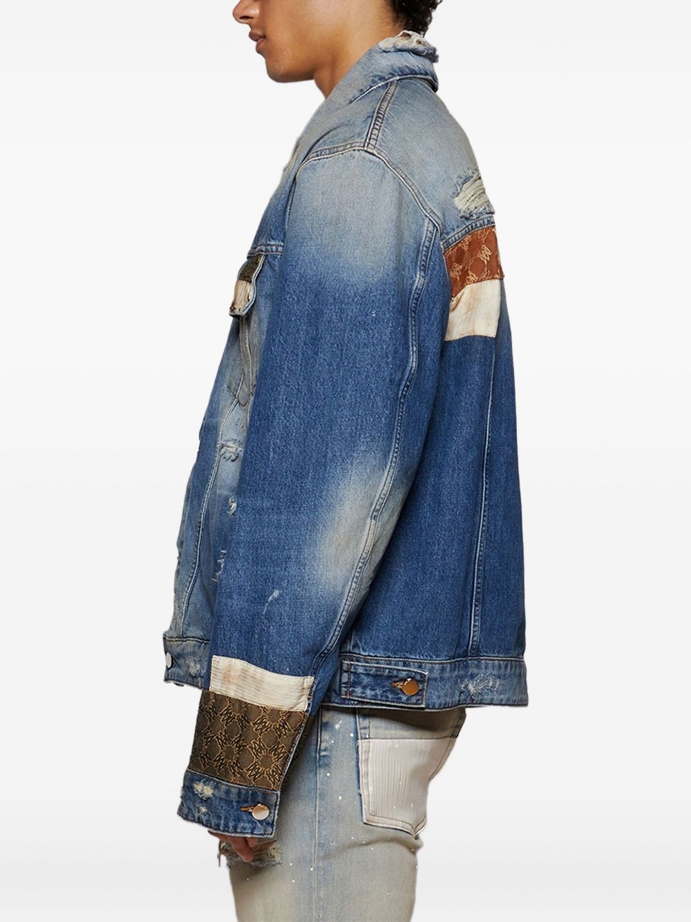 MA Quad patchwork denim jacket - 4