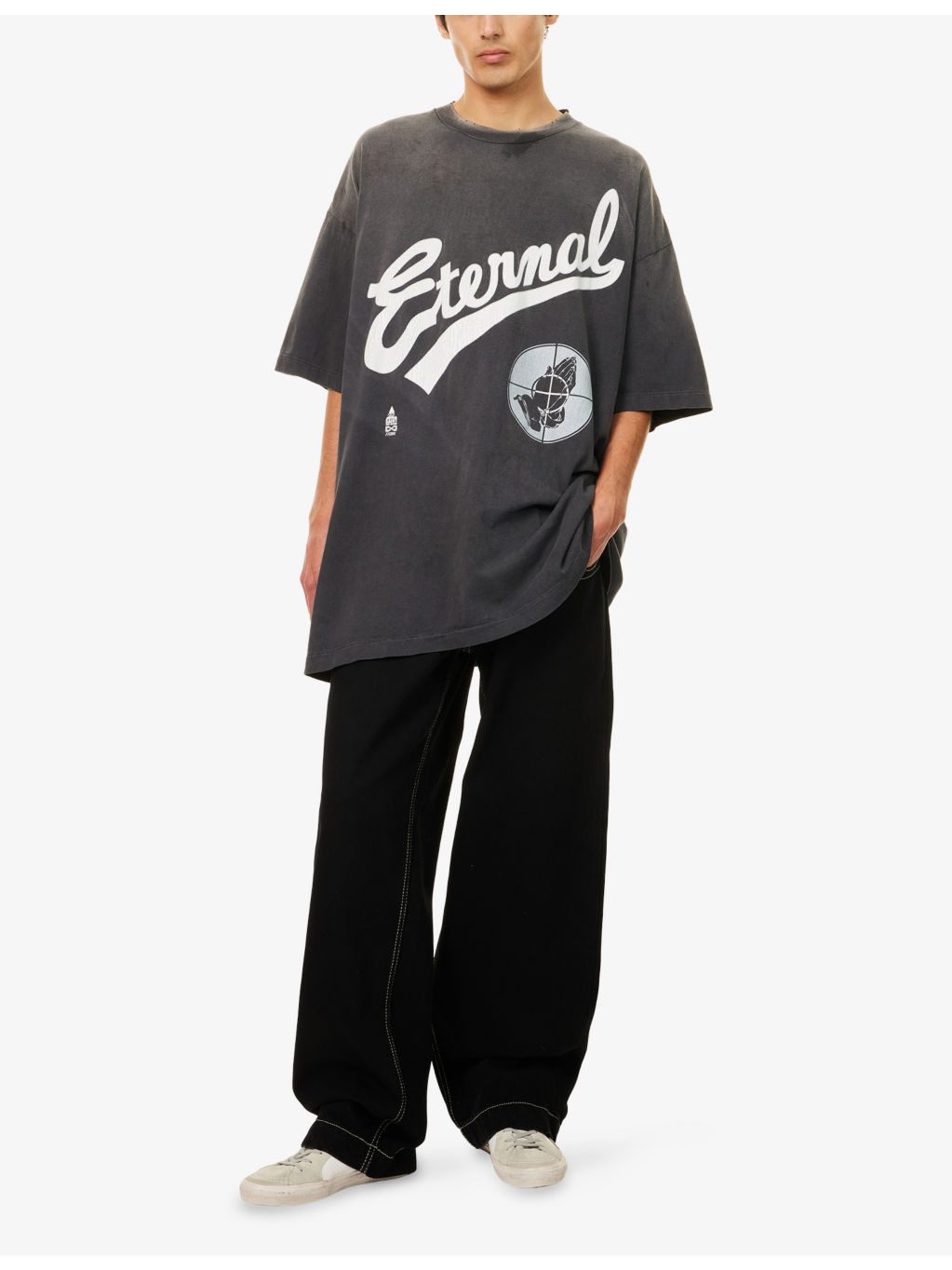 Oversized Graphic-Print Cotton T-Shirt - 2