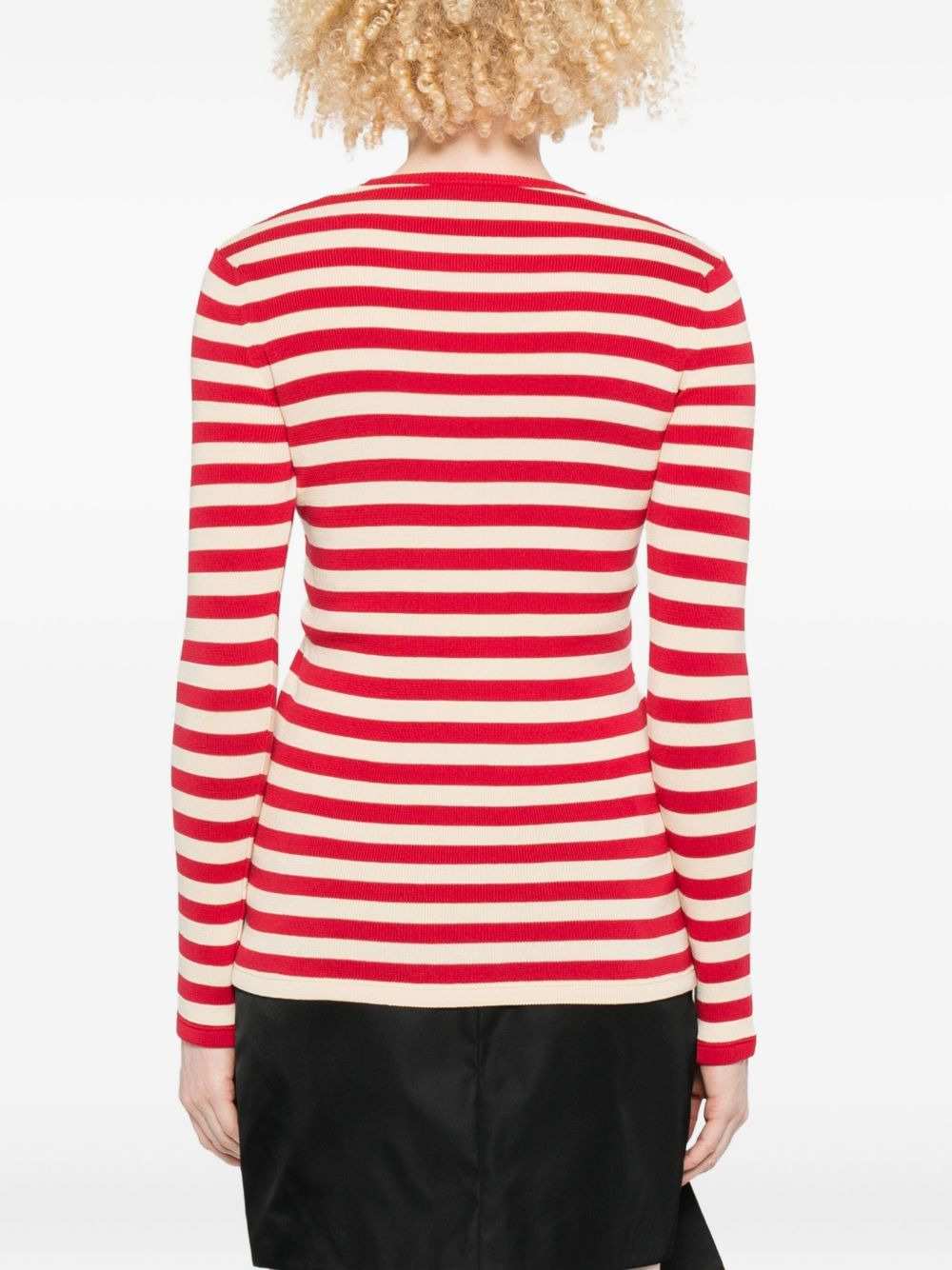 striped long-sleeve top - 4