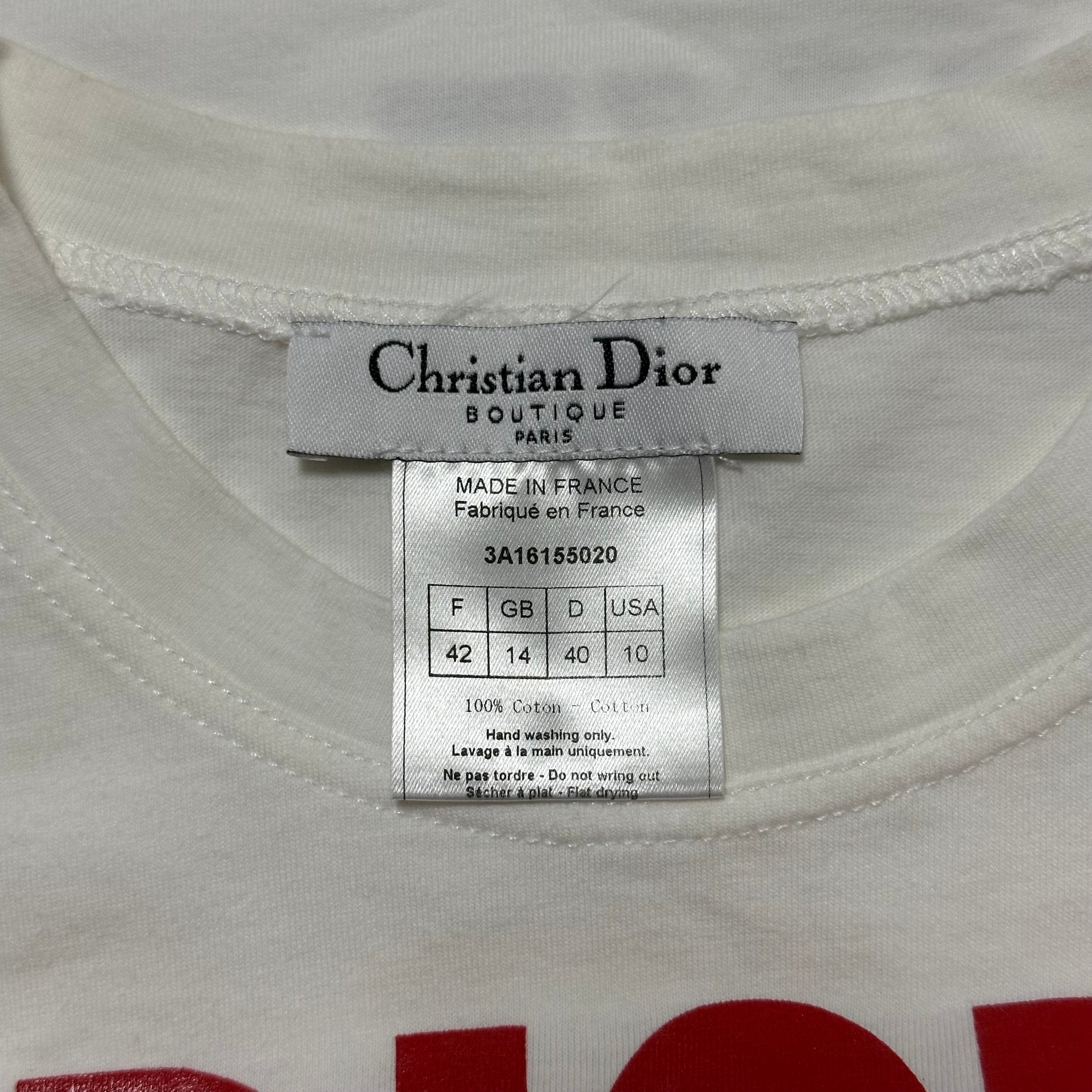CHRISTIAN DIOR Spring Summer 2003 "DIOR THE LATEST BLONDE" Print T-Shirt - 5