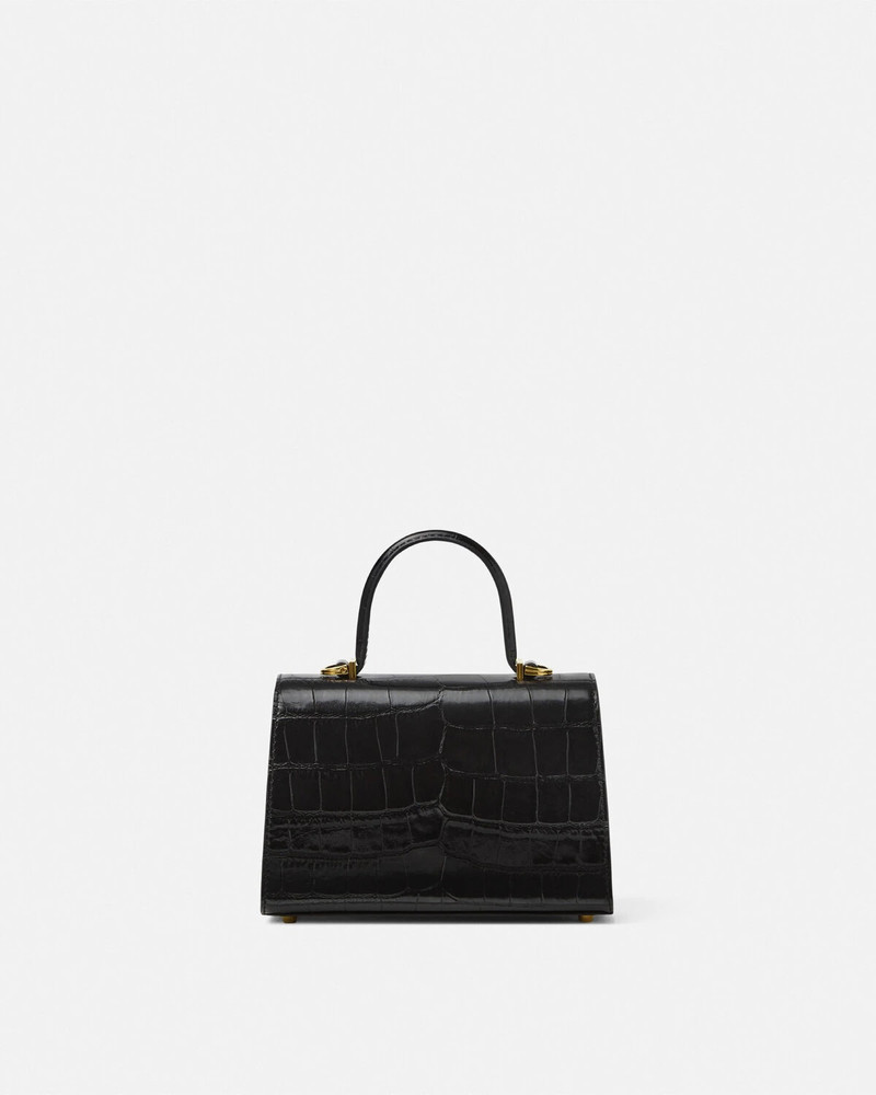 VERSACE Croc-Effect Medusa '95 Small Handbag outlook