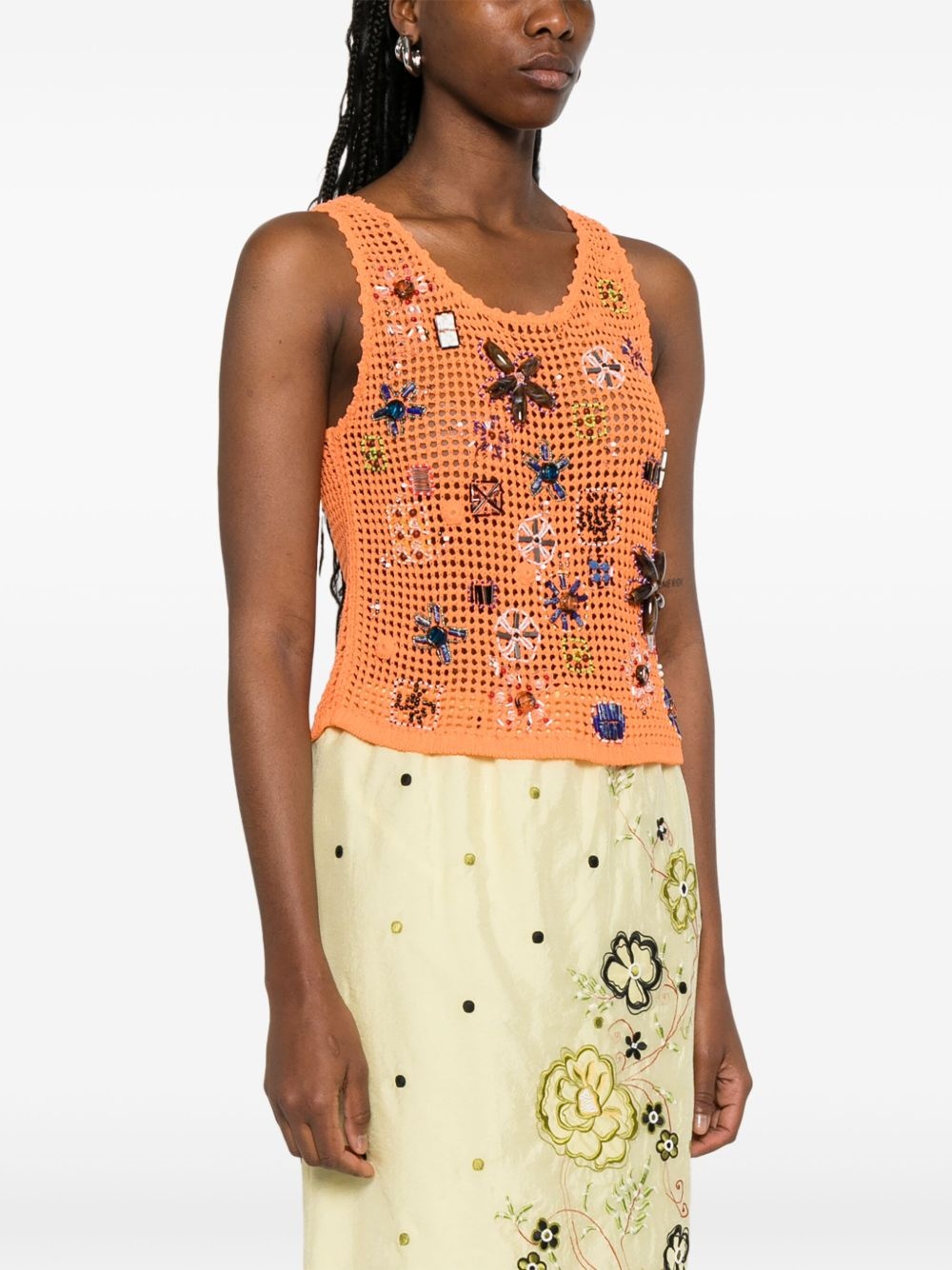 embellished crochet top - 3