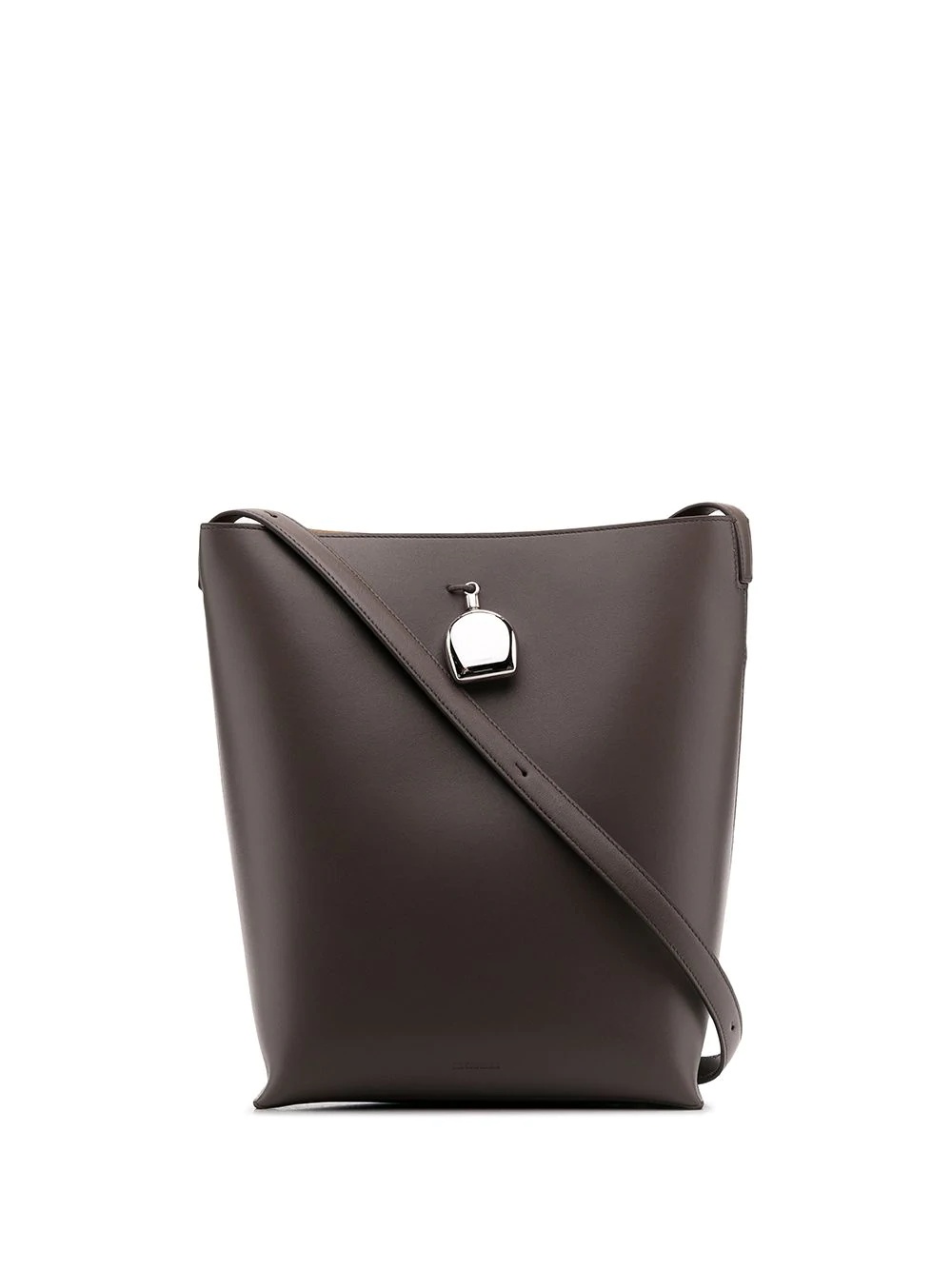 geometric-shape detail shoulder bag - 1