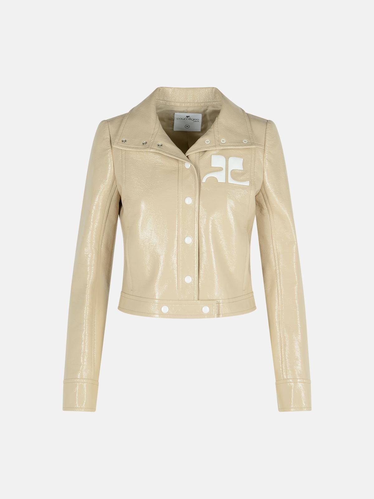 'REEDITION' IVORY COTTON BLEND JACKET - 1