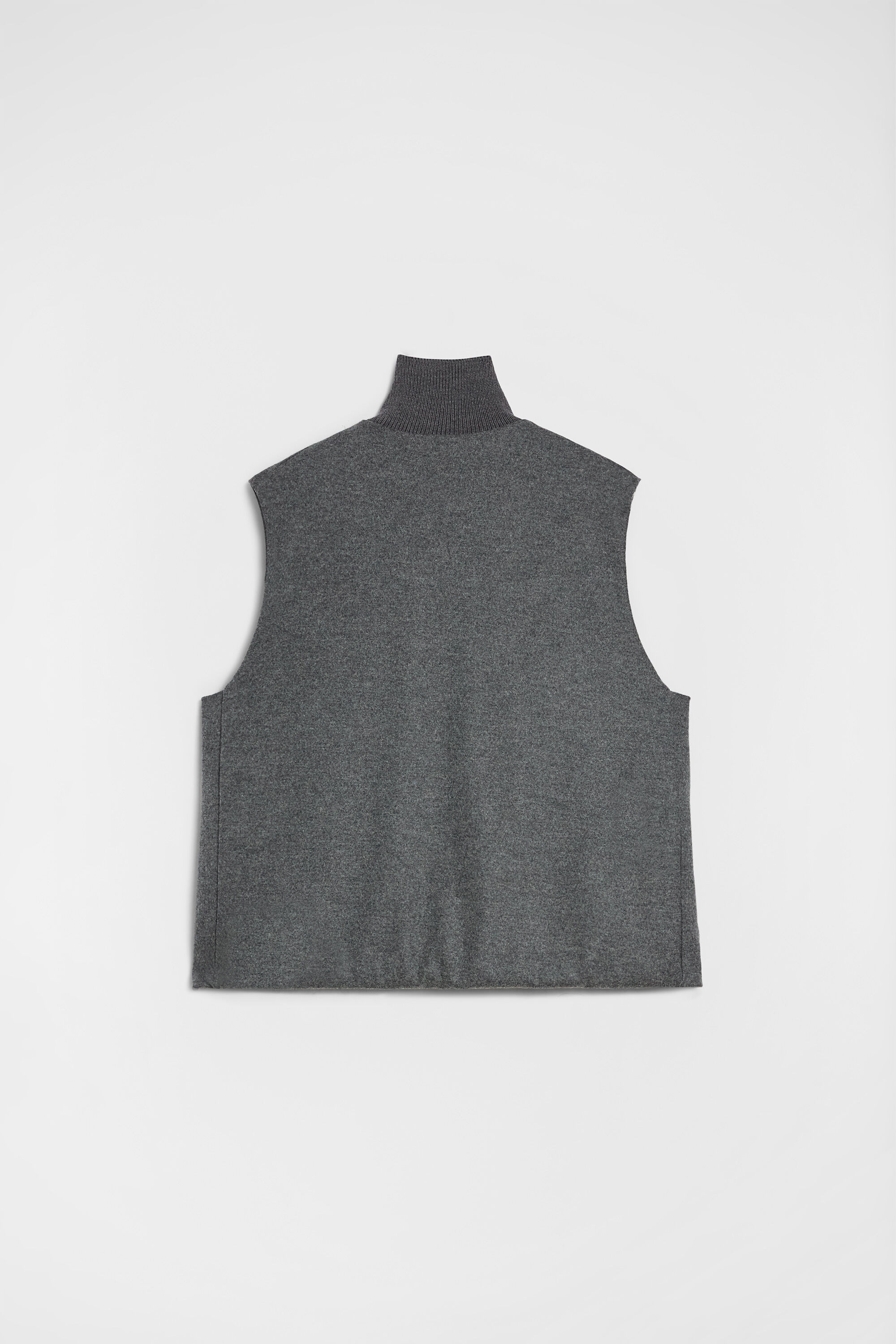 Wool Melton Padded Vest - 2