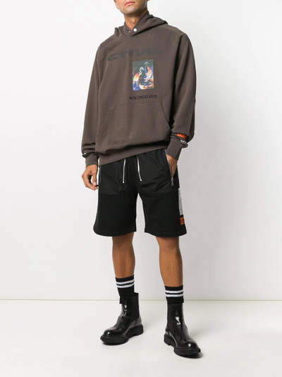 Heron Preston abstract print hoodie outlook