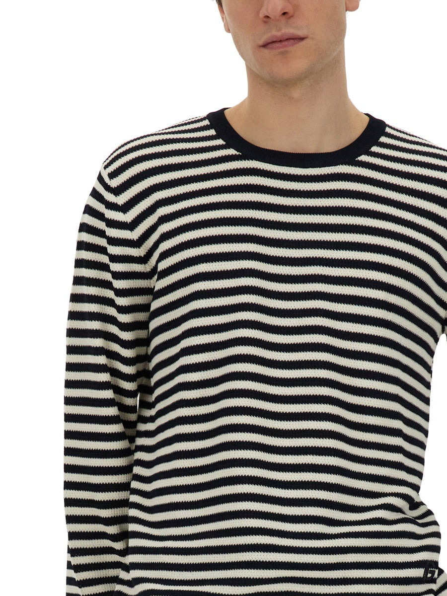 Dolce & Gabbana Men Jersey With Stripe Pattern - 4