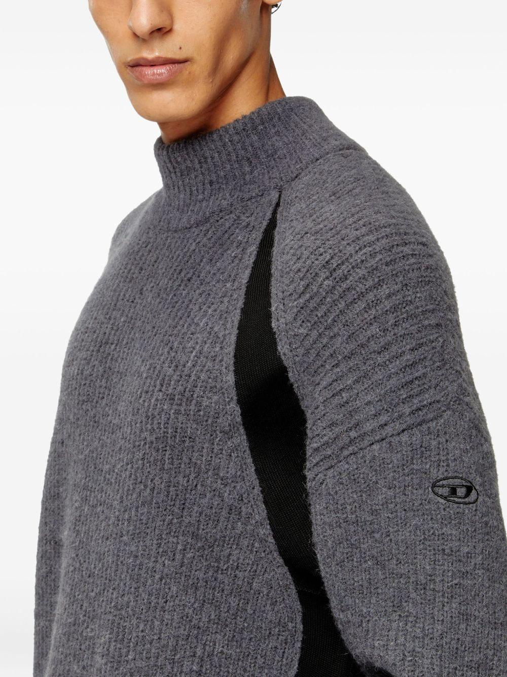 K-Lollo-TN ribbed panelled sweater - 5