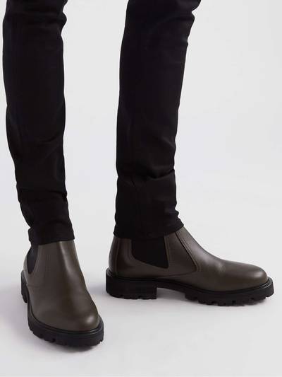 CELINE Margaret Waxed-Leather Chelsea Boots outlook
