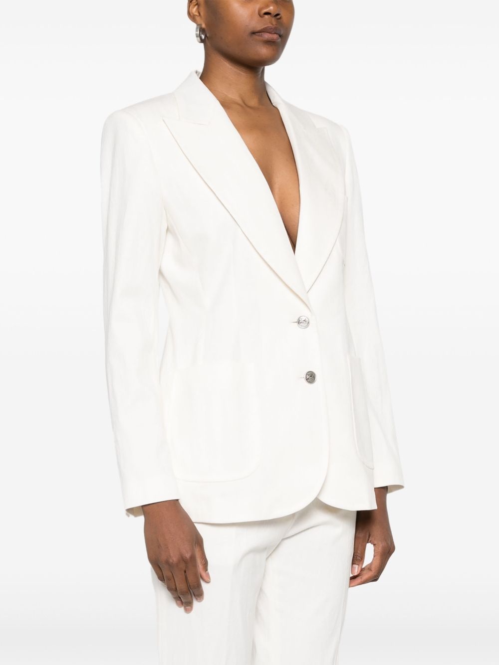 paisley-jacquard blazer - 3