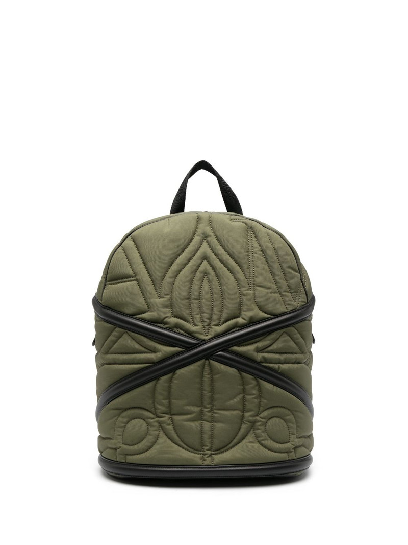 Pansies quilted backpack 1