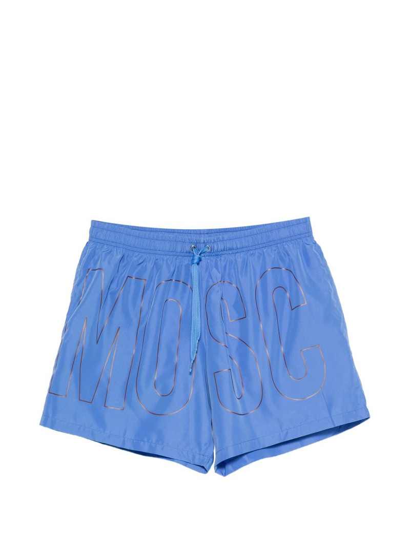 logo-print swim shorts 1