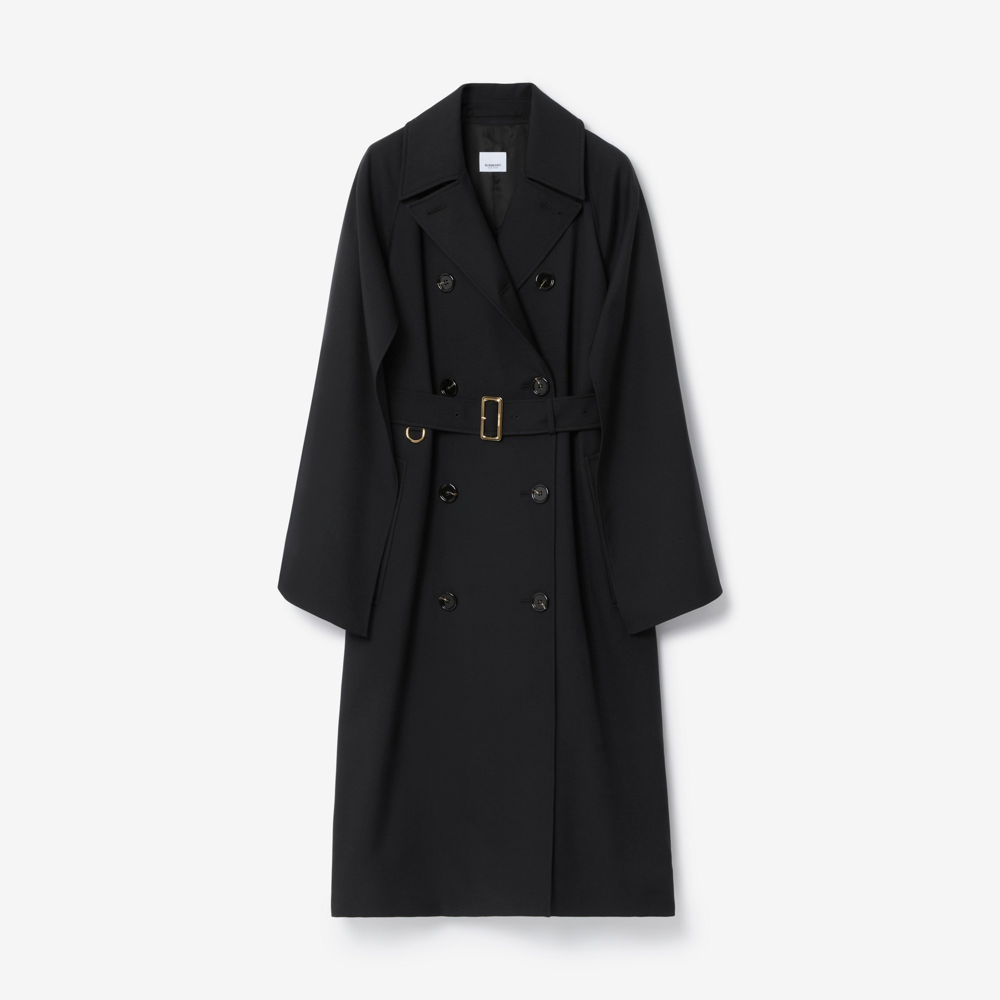 Wool Blend Trench Coat - 1